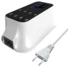 8-Port-USB-Schnellladegerät - Netzteil - Smart IC - mit Display und automatischer Erkennung