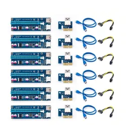 PCI-E-Riser-Karte 006C - Bitcoin Miner - 1x bis 16x - USB 3.0