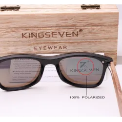 Polarisierte Sonnenbrille - Walnussholz - UV400 - unisex