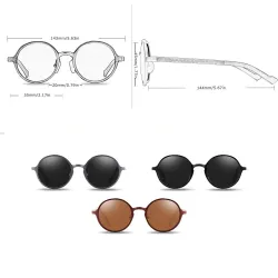 Retro Runde Sonnenbrille - UV400 - unisex