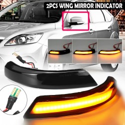 Blinker für Autoseitenspiegel - Blinker - LED - für Ford Focus MK2 MK3 08-16 Mondeo MK4 - 2 Stück