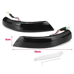 Blinker für Autoseitenspiegel - Blinker - LED - für Ford Focus MK2 MK3 08-16 Mondeo MK4 - 2 Stück