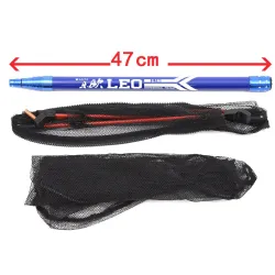 Teleskop-Angelrute - ausziehbar - mit Fischernetz - 210cm