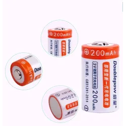 2 Stück Cr2 200mAh Akku - mit Cr2 / CR123A Universal Smart Charger