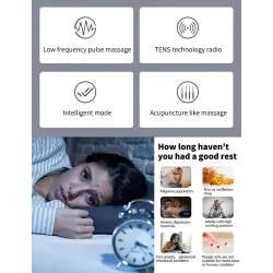Drahtloses Kopfmassagegerät - Akupunktur-Stirnband - entspannend - Schlaflosigkeit - Angstlinderung - USB