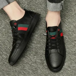 Modische lässige Turnschuhe - echtes Leder - atmungsaktiv - leicht