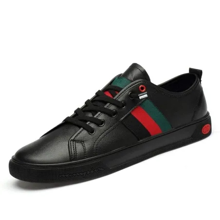 Modische lässige Turnschuhe - echtes Leder - atmungsaktiv - leicht