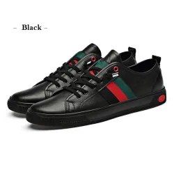 Modische lässige Turnschuhe - echtes Leder - atmungsaktiv - leicht