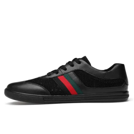 Modische Sportschuhe - echtes Leder - leicht - mit atmungsaktivem Mesh