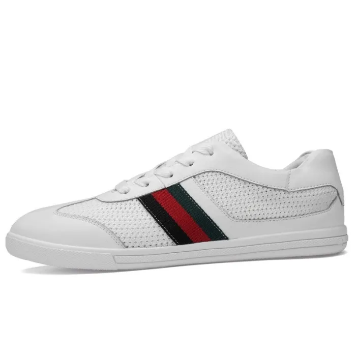 Modische Sportschuhe - echtes Leder - leicht - mit atmungsaktivem Mesh