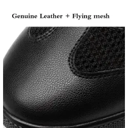Modische Sportschuhe - echtes Leder - leicht - mit atmungsaktivem Mesh
