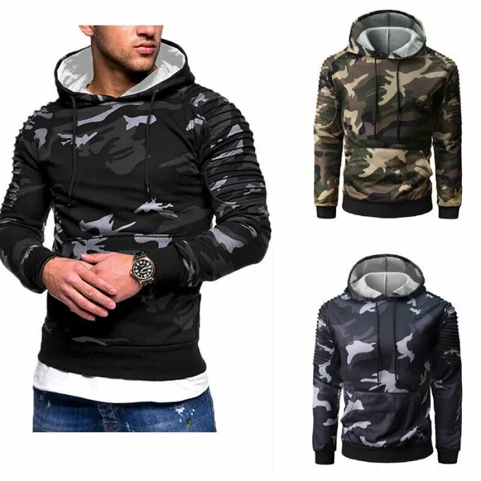 Herren Hoodie - camouflage