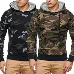 Herren Hoodie - camouflage