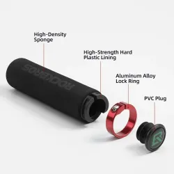 Bicycle handlebar covers - silicone / sponge grips - anti-skid / shock-absorbing - ultraightRepair
