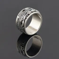 Ancient Chinese dragon ring - 925 sterling silverRings