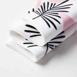 Flowers / flamingo - silicone swimming cap - long hair protectionSwimming