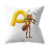 Cushion cover - single-sided - English alphabet with animals - 45 * 45cmCushion covers