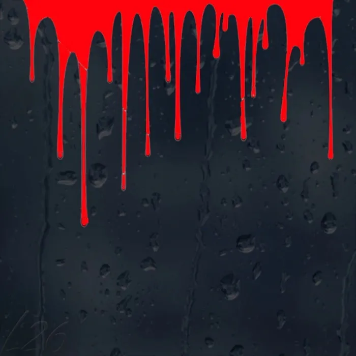 Dripping blood - vinyl car stickerStickers