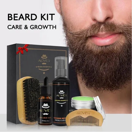 Bart Styling Set - Balsam / Öl / / Lotion / Kamm