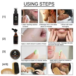 Bart Styling Set - Balsam / Öl / / Lotion / Kamm