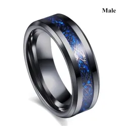 Blue zircon gems - ring for couples - for her / for himRings