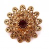 Vintage crystal flowers - antique broochBrooches