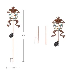 Froschförmige Gartenlampe - solar - wasserdicht