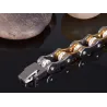 Bicycle chain bracelet - gold & silver - stainless steelBracelets
