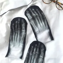 Kurze Socken - Fußröntgendruck - Unisex
