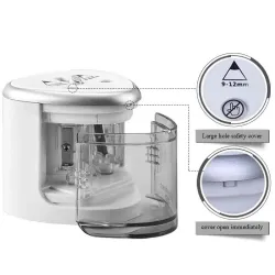 Electric pencil sharpener - double hole - touch switch - with bladesPencil sharpeners