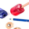 Pencil sharpener - with single / double hole - transparentPencil sharpeners