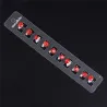 Crystal flowers hair clips - 10 piecesHair clips