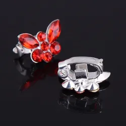 Crystal butterflies - bridal hair clip - 10 piecesHair clips