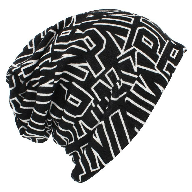 2 in 1 multifunktionale Mütze - Schal - mit Buchstaben Design