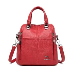 Multifunktionale Umhängetasche - Lederrucksack
