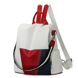 Lederrucksack - Umhängetasche - mit zu öffnender Gesäßtasche