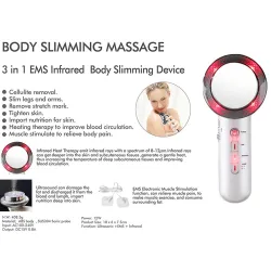 3 in 1 - Ultraschall-Körpermassagegerät - Abnehmen - Fettverbrennung - mit Gel - EMS