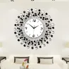 Moderne Eisenwanduhr - mit Kristalldekoration - 36cm / 50cm