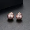 Rose gold metal ball - stud earringsEarrings