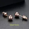 Rose gold metal ball - stud earringsEarrings