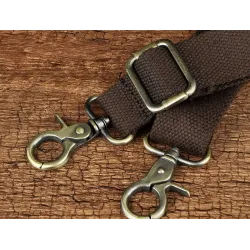 Schulter- / Umhängetasche aus Leder - mit Reißverschlüssen / Taschen