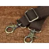 Schulter- / Umhängetasche aus Leder - mit Reißverschlüssen / Taschen