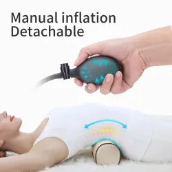 Elektrisches Massagekissen - Zervix- / Traktionsmassagegerät - für Nacken / unteren Rücken - Schmerzlinderung