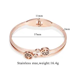 Elegantes Armband - mit Kristallen / Lebensbaummuster