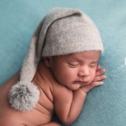 Schlafmütze für Neugeborene - mit Wickel - Babyfotografiezubehör