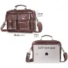Vintage shoulder bag - with strap / zippers - genuine cowhide leatherBags