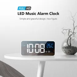 LED-Musikwecker - USB - Sound aktiviert - mit Schlummerfunktion