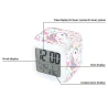 Cube shaped clock with unicorn - digital - LED - color changingClocks