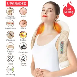 Electric massager - U-shaped pillow - infrared heating - full body massageMassage