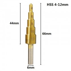 HSS-Stufenbohrer - 4-12 mm / 4-20 mm / 4-32 mm - Titanholzschneider